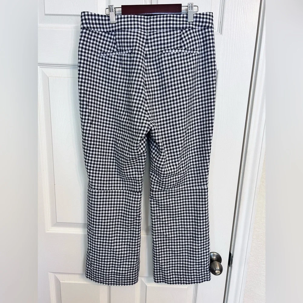 J.Crew, Hayden Kickout Cropped Pant, Size 8 in Gingham